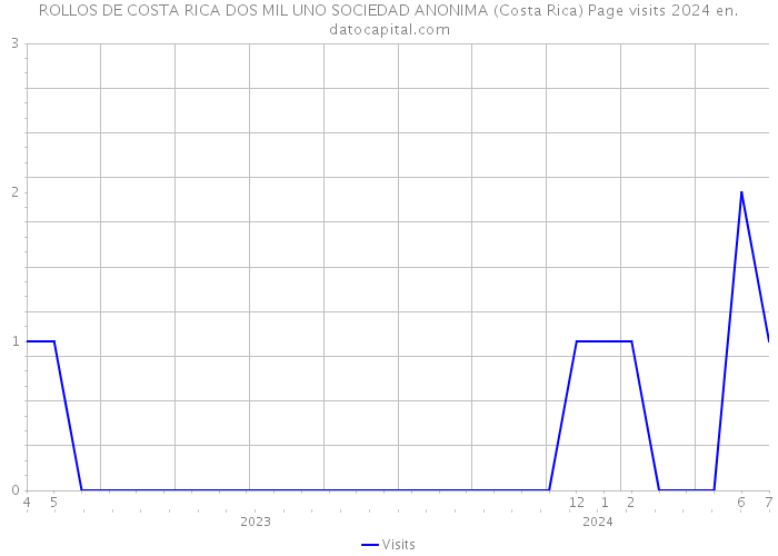 ROLLOS DE COSTA RICA DOS MIL UNO SOCIEDAD ANONIMA (Costa Rica) Page visits 2024 