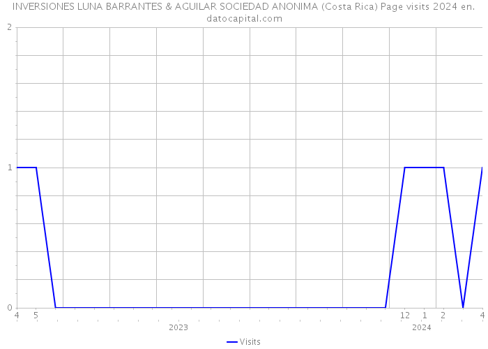 INVERSIONES LUNA BARRANTES & AGUILAR SOCIEDAD ANONIMA (Costa Rica) Page visits 2024 