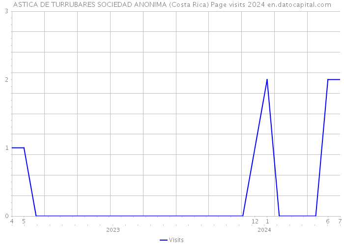 ASTICA DE TURRUBARES SOCIEDAD ANONIMA (Costa Rica) Page visits 2024 