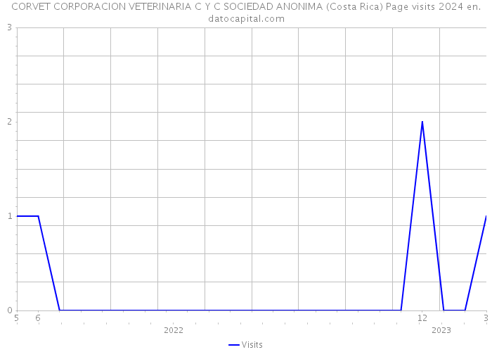 CORVET CORPORACION VETERINARIA C Y C SOCIEDAD ANONIMA (Costa Rica) Page visits 2024 