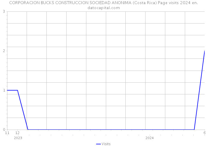 CORPORACION BUCKS CONSTRUCCION SOCIEDAD ANONIMA (Costa Rica) Page visits 2024 