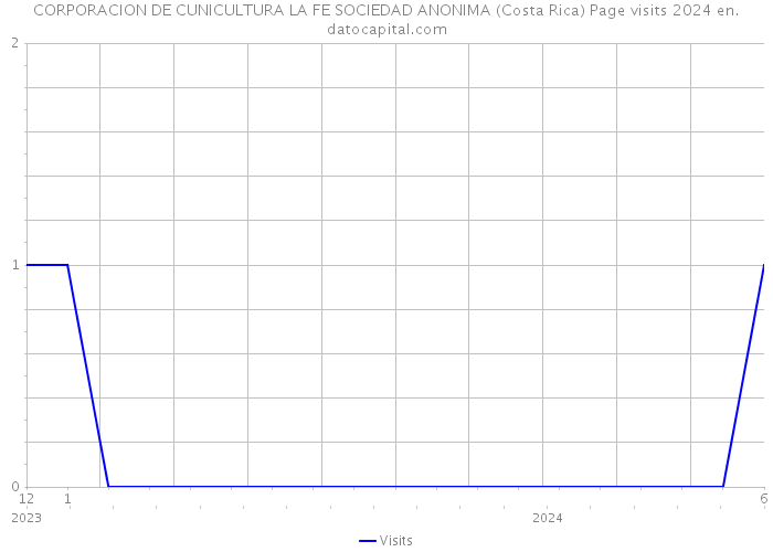 CORPORACION DE CUNICULTURA LA FE SOCIEDAD ANONIMA (Costa Rica) Page visits 2024 