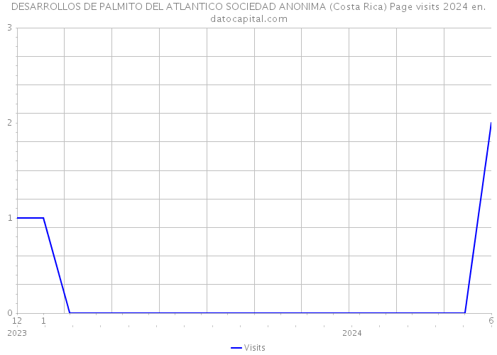 DESARROLLOS DE PALMITO DEL ATLANTICO SOCIEDAD ANONIMA (Costa Rica) Page visits 2024 