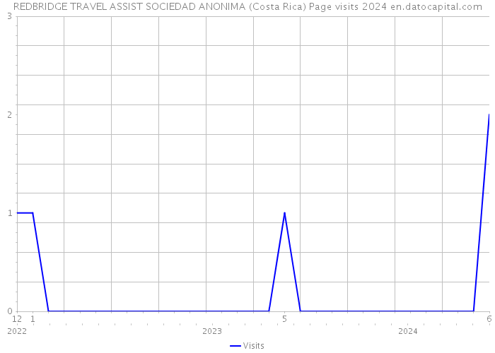 REDBRIDGE TRAVEL ASSIST SOCIEDAD ANONIMA (Costa Rica) Page visits 2024 
