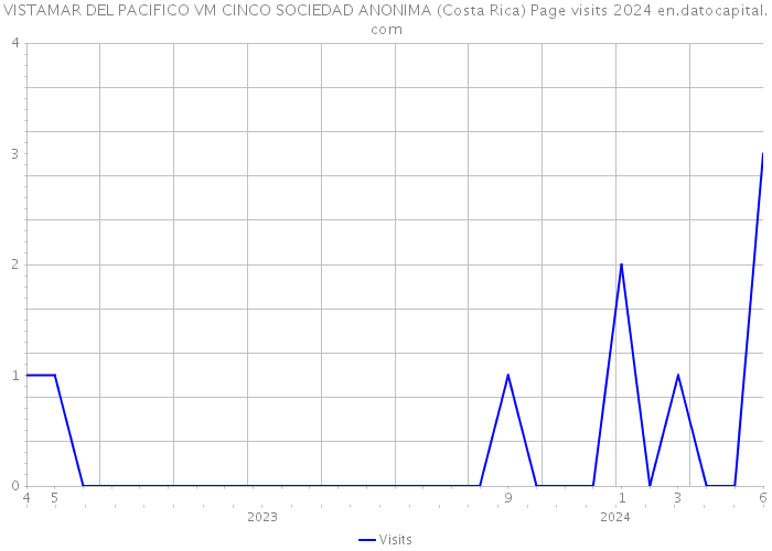 VISTAMAR DEL PACIFICO VM CINCO SOCIEDAD ANONIMA (Costa Rica) Page visits 2024 