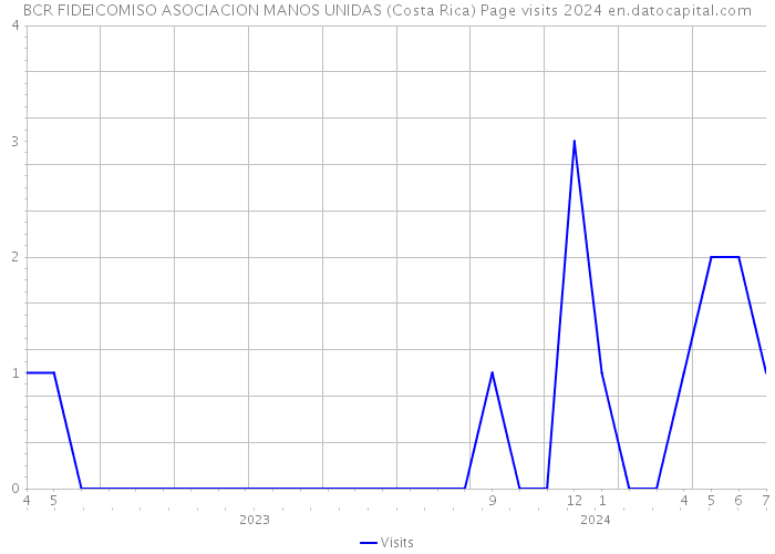 BCR FIDEICOMISO ASOCIACION MANOS UNIDAS (Costa Rica) Page visits 2024 