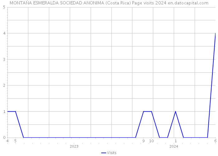 MONTAŃA ESMERALDA SOCIEDAD ANONIMA (Costa Rica) Page visits 2024 
