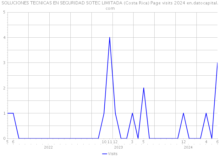 SOLUCIONES TECNICAS EN SEGURIDAD SOTEC LIMITADA (Costa Rica) Page visits 2024 