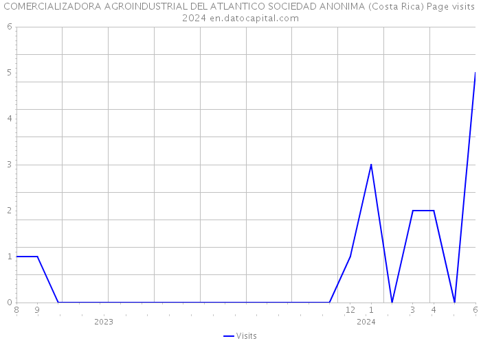 COMERCIALIZADORA AGROINDUSTRIAL DEL ATLANTICO SOCIEDAD ANONIMA (Costa Rica) Page visits 2024 