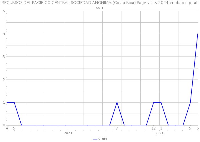 RECURSOS DEL PACIFICO CENTRAL SOCIEDAD ANONIMA (Costa Rica) Page visits 2024 
