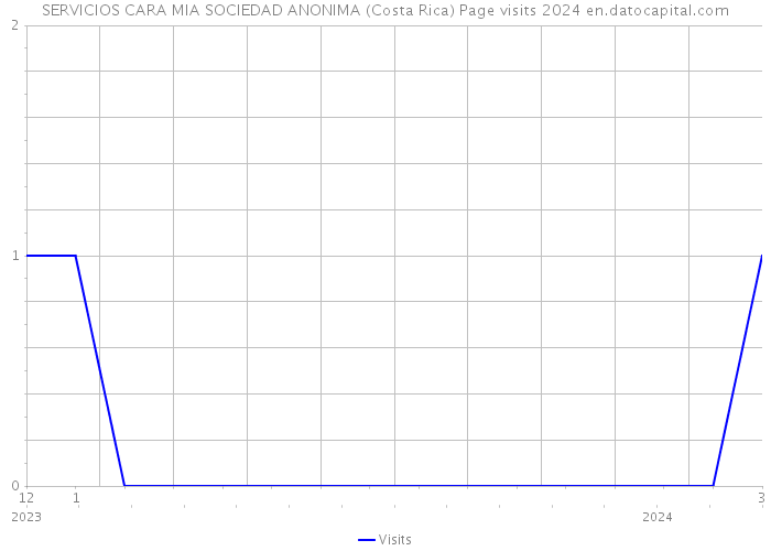 SERVICIOS CARA MIA SOCIEDAD ANONIMA (Costa Rica) Page visits 2024 