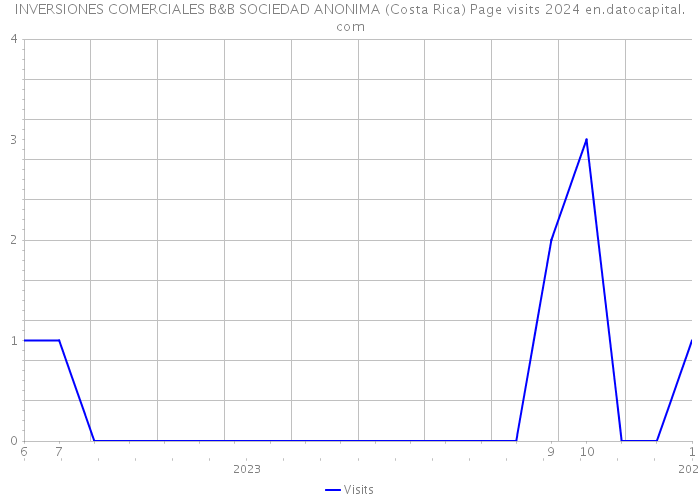 INVERSIONES COMERCIALES B&B SOCIEDAD ANONIMA (Costa Rica) Page visits 2024 