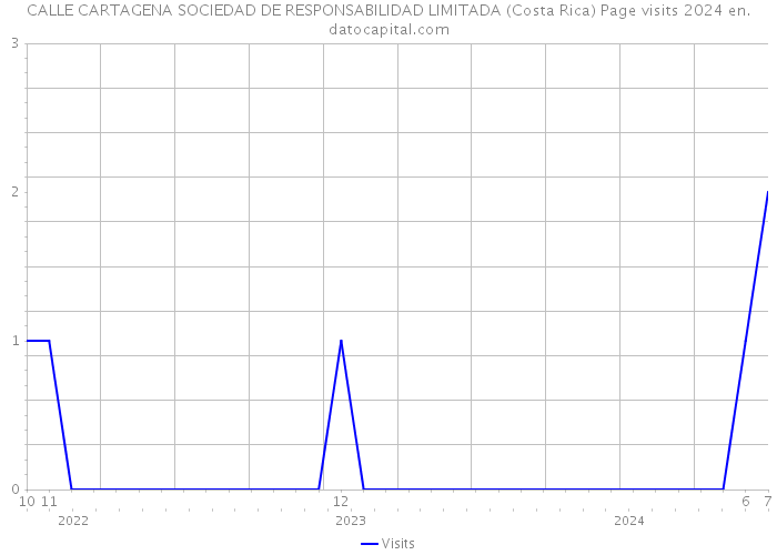 CALLE CARTAGENA SOCIEDAD DE RESPONSABILIDAD LIMITADA (Costa Rica) Page visits 2024 