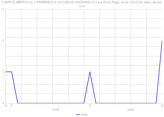 CAMPOS BERROCAL CAMBERROCA SOCIEDAD ANONIMA (Costa Rica) Page visits 2024 