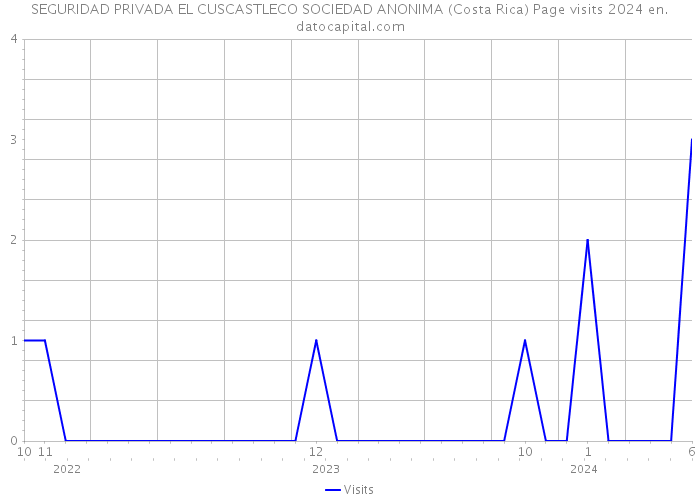 SEGURIDAD PRIVADA EL CUSCASTLECO SOCIEDAD ANONIMA (Costa Rica) Page visits 2024 