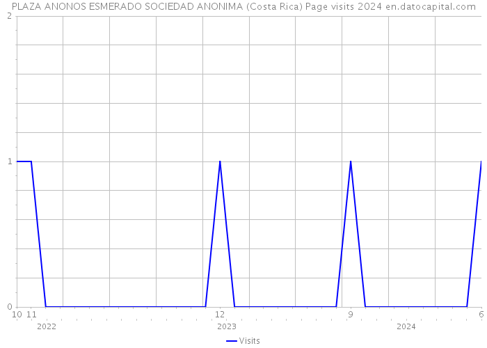 PLAZA ANONOS ESMERADO SOCIEDAD ANONIMA (Costa Rica) Page visits 2024 