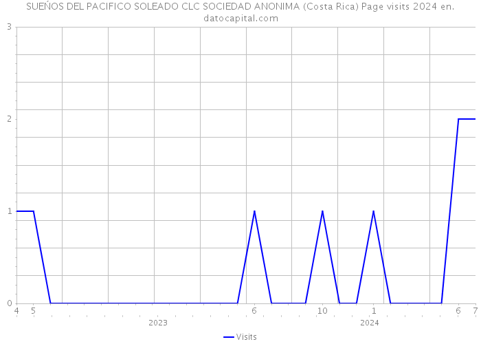 SUEŃOS DEL PACIFICO SOLEADO CLC SOCIEDAD ANONIMA (Costa Rica) Page visits 2024 