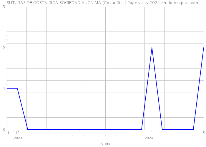 SUTURAS DE COSTA RICA SOCIEDAD ANONIMA (Costa Rica) Page visits 2024 