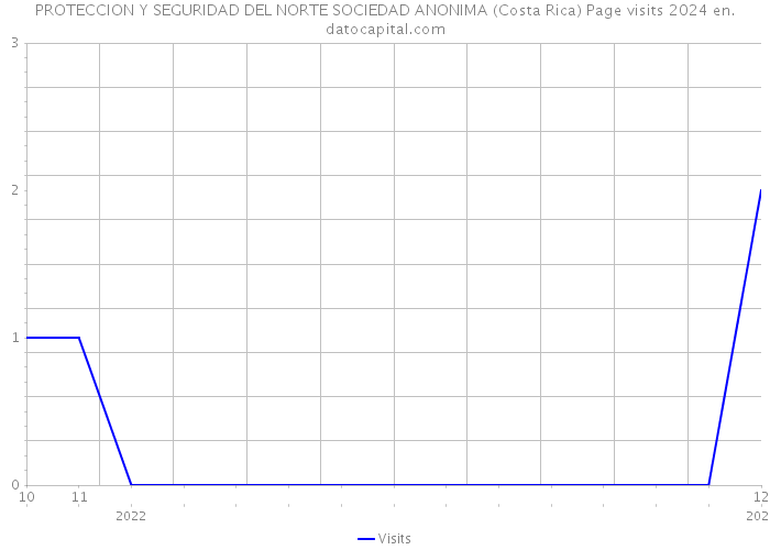 PROTECCION Y SEGURIDAD DEL NORTE SOCIEDAD ANONIMA (Costa Rica) Page visits 2024 