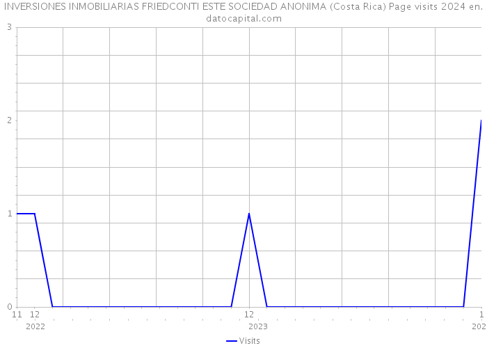 INVERSIONES INMOBILIARIAS FRIEDCONTI ESTE SOCIEDAD ANONIMA (Costa Rica) Page visits 2024 