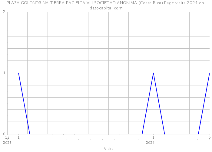PLAZA GOLONDRINA TIERRA PACIFICA VIII SOCIEDAD ANONIMA (Costa Rica) Page visits 2024 
