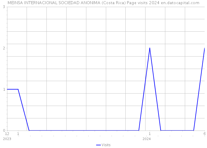 MEINSA INTERNACIONAL SOCIEDAD ANONIMA (Costa Rica) Page visits 2024 