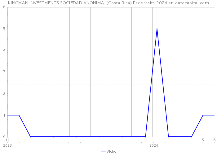 KINGMAN INVESTMENTS SOCIEDAD ANONIMA. (Costa Rica) Page visits 2024 