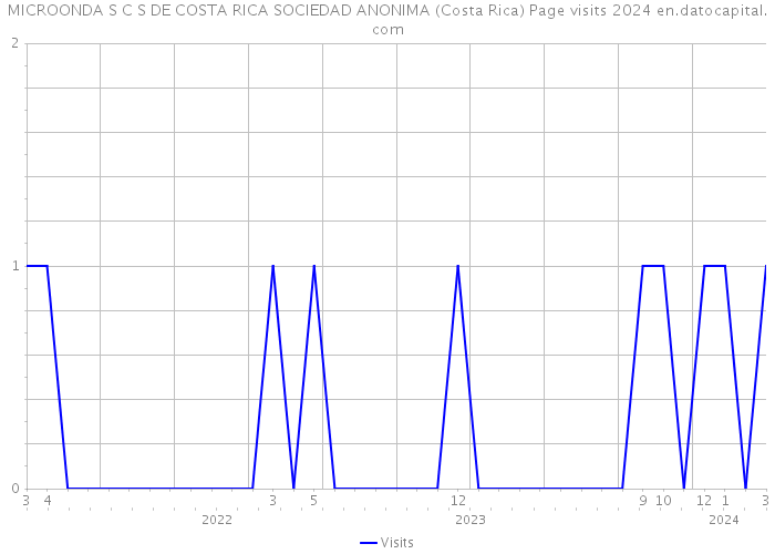 MICROONDA S C S DE COSTA RICA SOCIEDAD ANONIMA (Costa Rica) Page visits 2024 