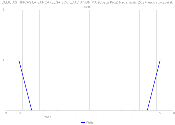DELICIAS TIPICAS LA SANCARLEŃA SOCIEDAD ANONIMA (Costa Rica) Page visits 2024 