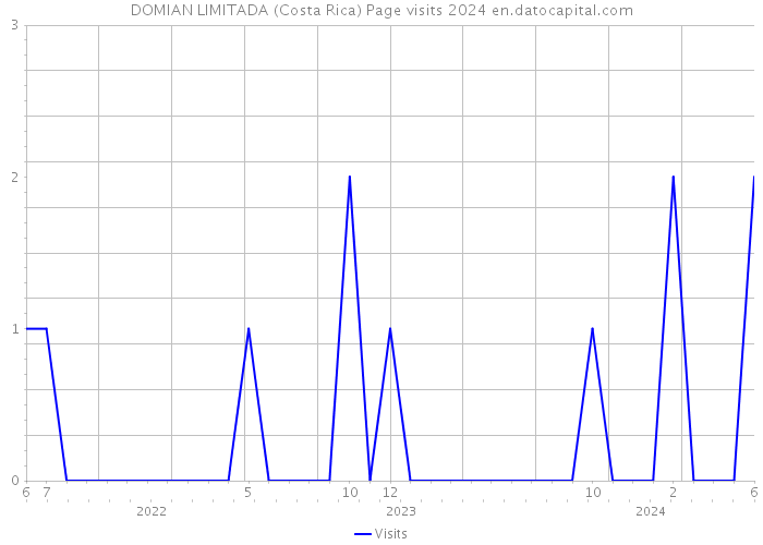DOMIAN LIMITADA (Costa Rica) Page visits 2024 
