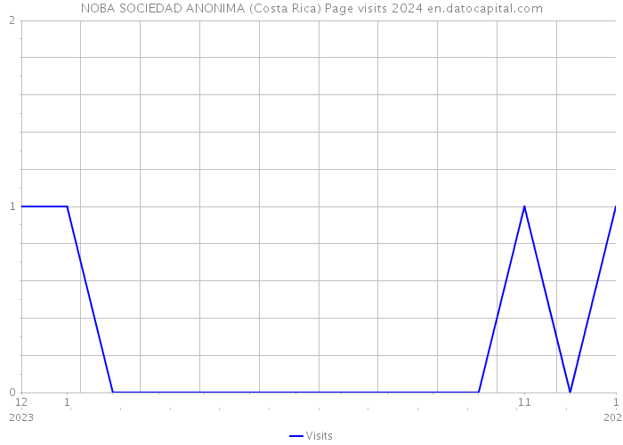 NOBA SOCIEDAD ANONIMA (Costa Rica) Page visits 2024 