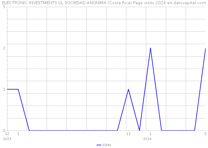 ELECTRONIC INVESTMENTS GL SOCIEDAD ANONIMA (Costa Rica) Page visits 2024 