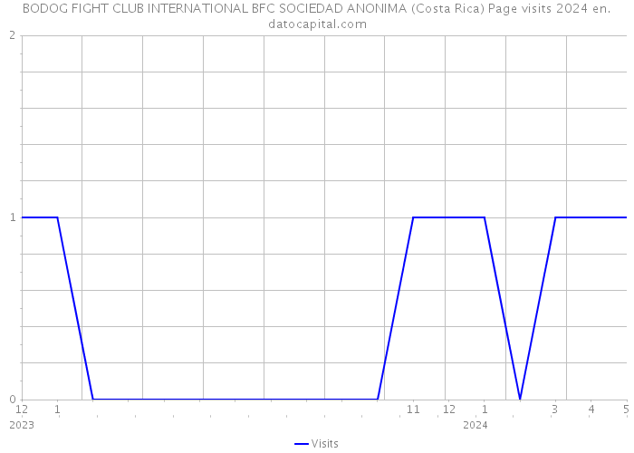 BODOG FIGHT CLUB INTERNATIONAL BFC SOCIEDAD ANONIMA (Costa Rica) Page visits 2024 