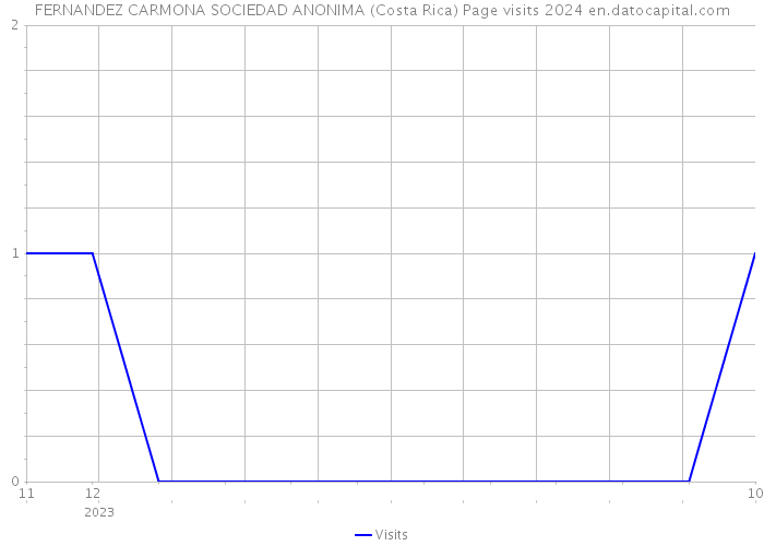 FERNANDEZ CARMONA SOCIEDAD ANONIMA (Costa Rica) Page visits 2024 