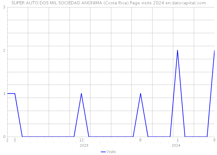 SUPER AUTO DOS MIL SOCIEDAD ANONIMA (Costa Rica) Page visits 2024 