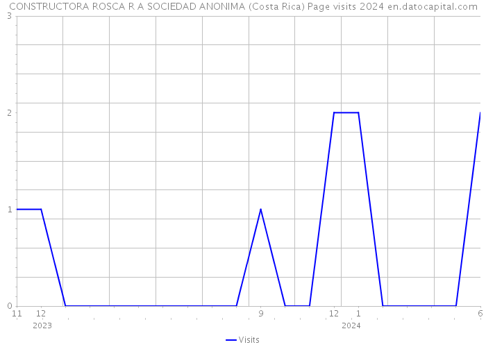 CONSTRUCTORA ROSCA R A SOCIEDAD ANONIMA (Costa Rica) Page visits 2024 