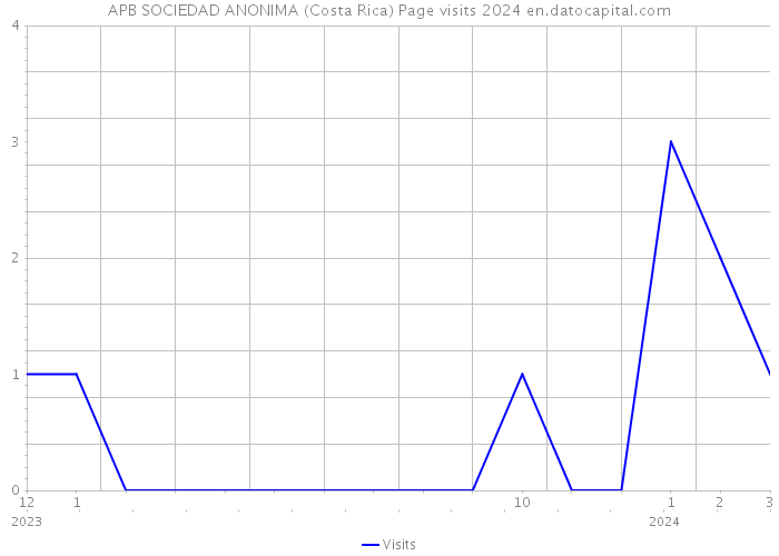 APB SOCIEDAD ANONIMA (Costa Rica) Page visits 2024 