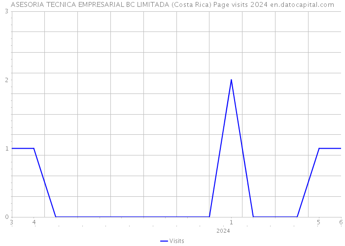ASESORIA TECNICA EMPRESARIAL BC LIMITADA (Costa Rica) Page visits 2024 