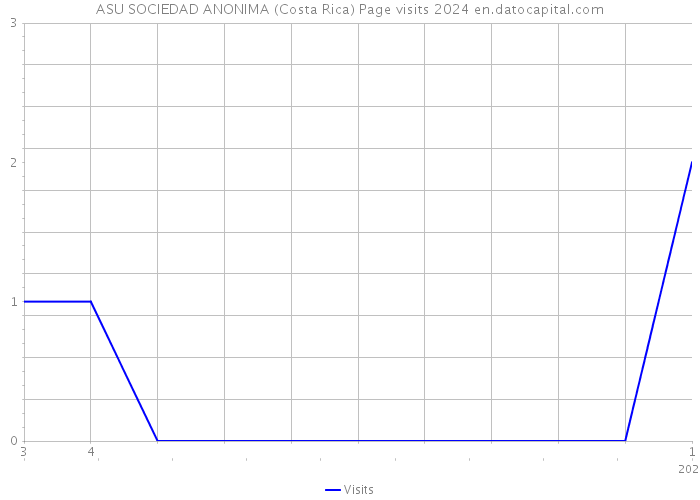 ASU SOCIEDAD ANONIMA (Costa Rica) Page visits 2024 