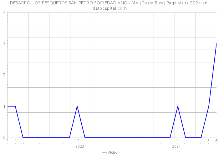 DESARROLLOS PESQUEROS SAN PEDRO SOCIEDAD ANONIMA (Costa Rica) Page visits 2024 