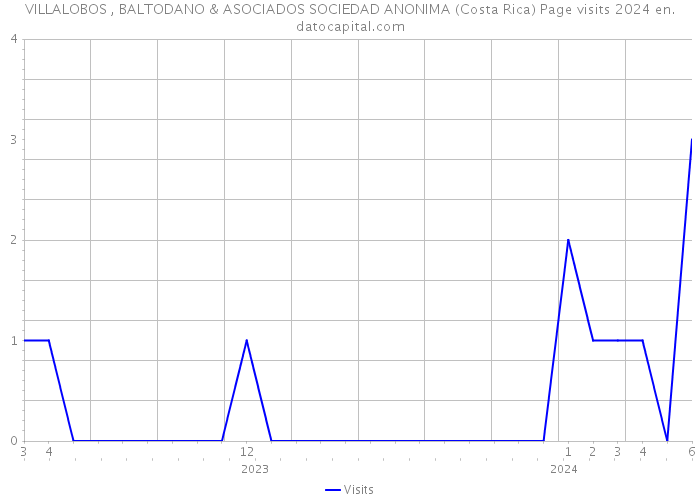 VILLALOBOS , BALTODANO & ASOCIADOS SOCIEDAD ANONIMA (Costa Rica) Page visits 2024 