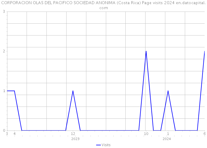 CORPORACION OLAS DEL PACIFICO SOCIEDAD ANONIMA (Costa Rica) Page visits 2024 