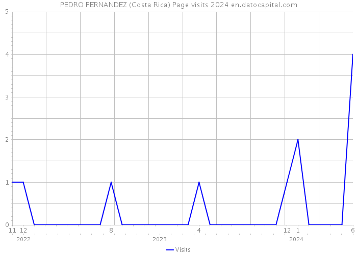 PEDRO FERNANDEZ (Costa Rica) Page visits 2024 
