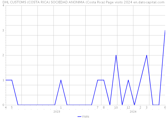 DHL CUSTOMS (COSTA RICA) SOCIEDAD ANONIMA (Costa Rica) Page visits 2024 
