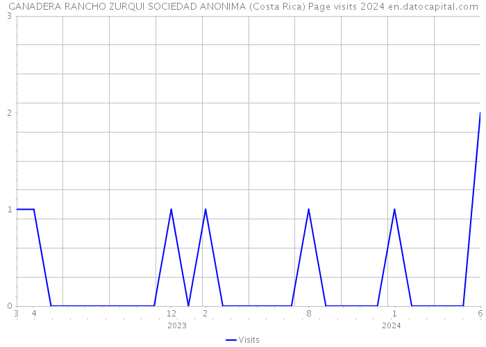 GANADERA RANCHO ZURQUI SOCIEDAD ANONIMA (Costa Rica) Page visits 2024 