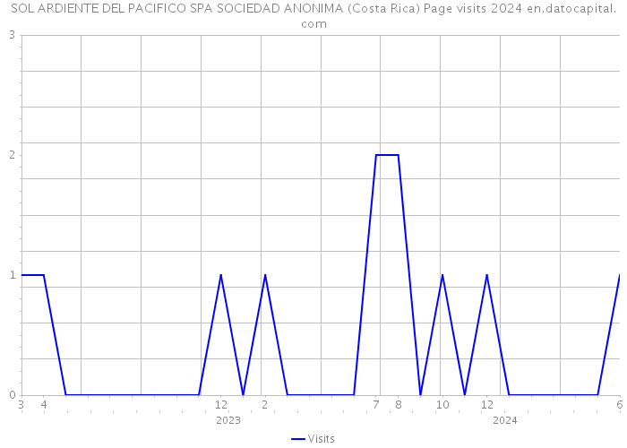 SOL ARDIENTE DEL PACIFICO SPA SOCIEDAD ANONIMA (Costa Rica) Page visits 2024 