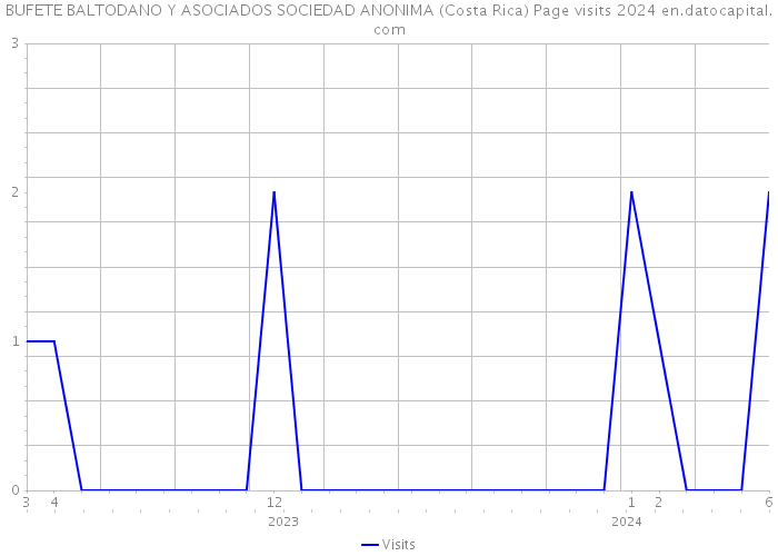 BUFETE BALTODANO Y ASOCIADOS SOCIEDAD ANONIMA (Costa Rica) Page visits 2024 