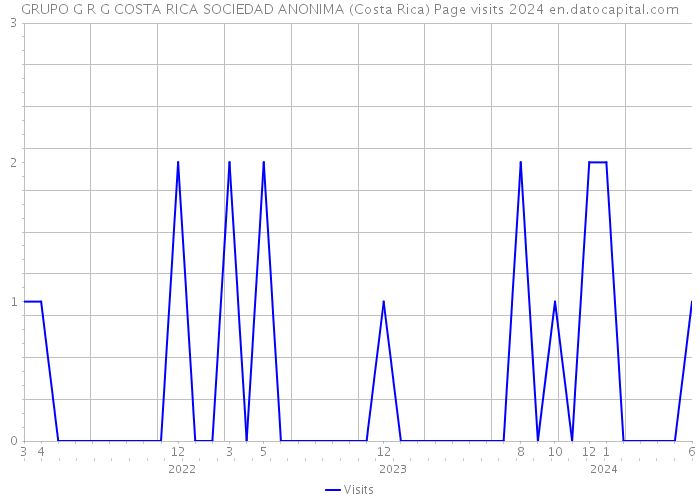 GRUPO G R G COSTA RICA SOCIEDAD ANONIMA (Costa Rica) Page visits 2024 
