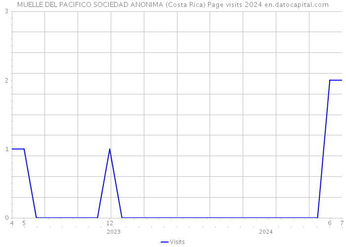 MUELLE DEL PACIFICO SOCIEDAD ANONIMA (Costa Rica) Page visits 2024 