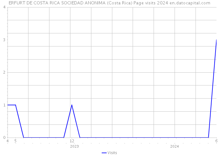 ERFURT DE COSTA RICA SOCIEDAD ANONIMA (Costa Rica) Page visits 2024 